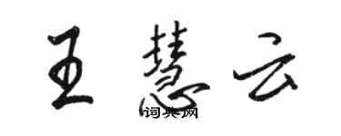 骆恒光王慧云行书个性签名怎么写