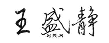 骆恒光王盛静行书个性签名怎么写