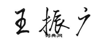 骆恒光王振广行书个性签名怎么写