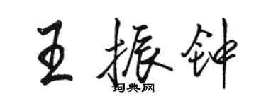 骆恒光王振钟行书个性签名怎么写