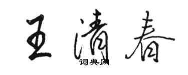 骆恒光王清春行书个性签名怎么写