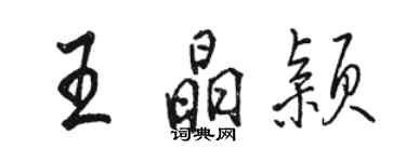 骆恒光王晶颖行书个性签名怎么写
