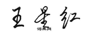 骆恒光王星红行书个性签名怎么写