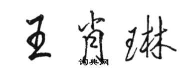 骆恒光王肖琳行书个性签名怎么写