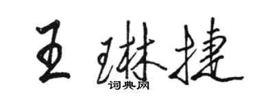 骆恒光王琳捷行书个性签名怎么写