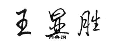 骆恒光王显胜行书个性签名怎么写