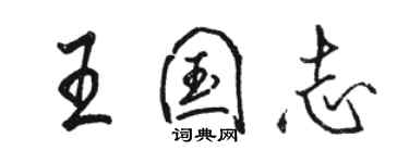 骆恒光王国志行书个性签名怎么写