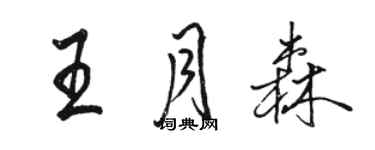 骆恒光王月森行书个性签名怎么写