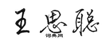 骆恒光王思聪行书个性签名怎么写