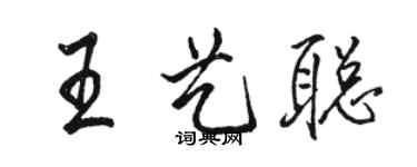 骆恒光王艺聪行书个性签名怎么写