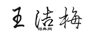 骆恒光王洁梅行书个性签名怎么写