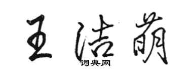 骆恒光王洁萌行书个性签名怎么写