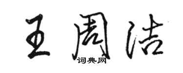骆恒光王周洁行书个性签名怎么写