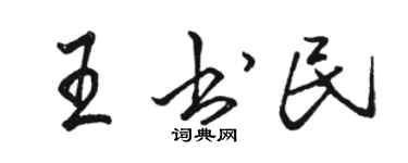 骆恒光王书民行书个性签名怎么写