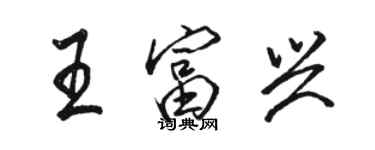 骆恒光王富兴行书个性签名怎么写