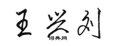 骆恒光王兴刘行书个性签名怎么写
