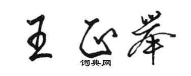骆恒光王正举行书个性签名怎么写