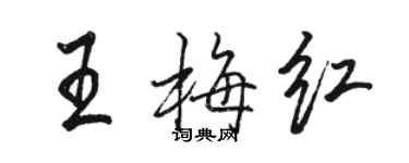 骆恒光王梅红行书个性签名怎么写