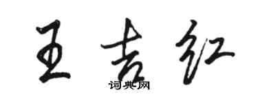 骆恒光王吉红行书个性签名怎么写