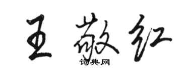 骆恒光王敬红行书个性签名怎么写
