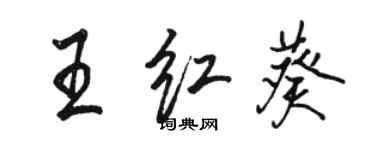 骆恒光王红葵行书个性签名怎么写