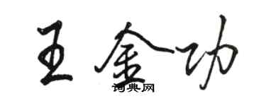 骆恒光王金功行书个性签名怎么写
