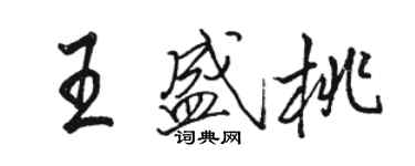 骆恒光王盛桃行书个性签名怎么写
