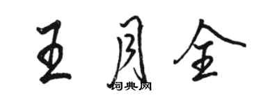 骆恒光王月全行书个性签名怎么写