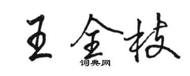 骆恒光王全枝行书个性签名怎么写