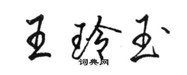 骆恒光王玲玉行书个性签名怎么写