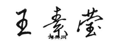 骆恒光王素莹行书个性签名怎么写