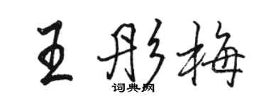 骆恒光王彤梅行书个性签名怎么写