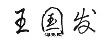 骆恒光王国发行书个性签名怎么写