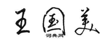 骆恒光王国美行书个性签名怎么写