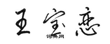 骆恒光王宝恋行书个性签名怎么写