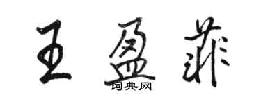 骆恒光王盈菲行书个性签名怎么写