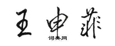 骆恒光王申菲行书个性签名怎么写