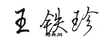 骆恒光王铁珍行书个性签名怎么写