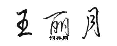 骆恒光王丽月行书个性签名怎么写