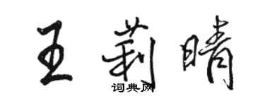 骆恒光王莉晴行书个性签名怎么写