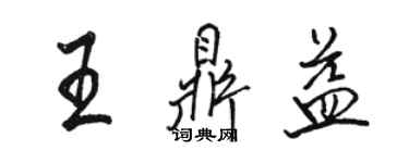 骆恒光王鼎益行书个性签名怎么写