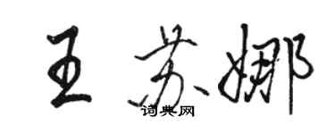 骆恒光王苏娜行书个性签名怎么写