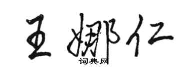 骆恒光王娜仁行书个性签名怎么写