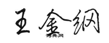 骆恒光王金纲行书个性签名怎么写
