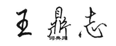 骆恒光王鼎志行书个性签名怎么写
