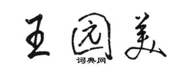 骆恒光王园美行书个性签名怎么写