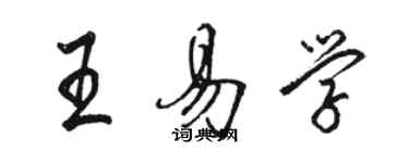 骆恒光王易学行书个性签名怎么写