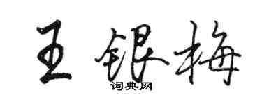 骆恒光王银梅行书个性签名怎么写