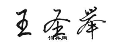 骆恒光王圣举行书个性签名怎么写