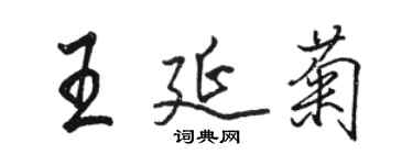 骆恒光王延菊行书个性签名怎么写